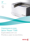 Impressora a cores Xerox® Phaser® 7500 Especialista