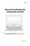 Manual do utilizador do computador portátil