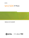 5212/5224 IP Telefone Manual do utilizador