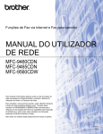 MANUAL DO UTILIZADOR DE REDE