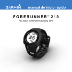 FORERUNNER ® 2 1 0 manual de início rápido