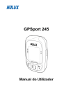 Utilizar o GPSport 245 - Holux Technology Inc.