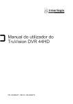 Manual do utilizador do TruVision DVR 44HD