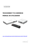 TECHCONNECT TC2-HDMIW20 MANUAL DO UTILIZADOR