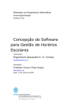 Concepção de Software para Gestão de Horários