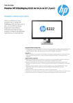 Monitor HP EliteDisplay E222 de 54,6 cm (21,5 pol.)