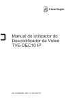 Manual do Utilizador do Descodificador de Vídeo TVE