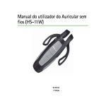 Manual do utilizador do Auricular sem fios (HS-11W)