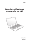 Manual do utilizador do computador portátil