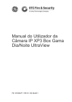 Manual do Utilizador da Câmara IP XP3 Box Gama Dia/Noite