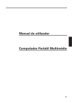 Manual do utilizador Computador Portátil Multimédia