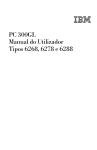PC 300GL Manual do Utilizador Tipos 6268, 6278 e 6288