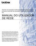 MANUAL DO UTILIZADOR DE REDE