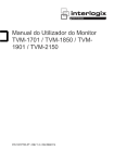 Manual do Utilizador do Monitor TVM-1701 / TVM-1850 / TVM