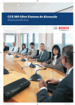 CCS 900 Ultro Sistema de discussão Brochura técnica