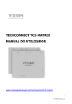 TECHCONNECT TC2-MATRIX MANUAL DO UTILIZADOR