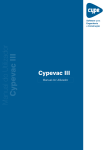 CYPEVAC III - Manual do Utilizador 2012