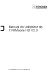 Manual do Utilizador do TVRMobile HD V2.0