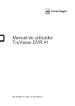 Manual do utilizador TruVision DVR 41