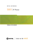 5001 IP Telefone Manual do utilizador