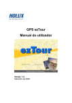 GPS ezTour Manual do utilizador Versão: 1.0
