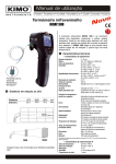 Manual do pirômetro infravermelho portátil KIRAY300 Kimo