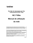 NC-7100w Manual de utilização da rede
