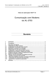 Comuncacao com Modems via AL-2703/Nap110