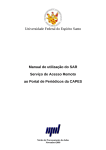 Manual de Utilização - UFES - Universidade Federal do Espírito Santo