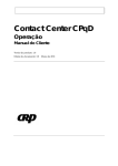 Manual de utilização do Contact Center