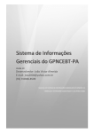 Manual de utilização do Sistema da GPNCEBT