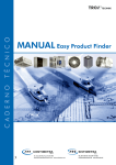 Easy Product Finder - manual de utilização