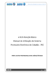 e-SUS Atenção Básica Manual de Utilização do Sistema Prontuário