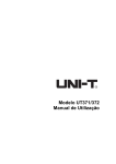 Modelo UT371/372 Manual de Utilização