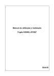 Manual de intru Manual de utilização e instalação Fogão