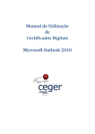 Manual de Utilização de Certificados Digitais Microsoft