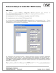 Manual de utilização - NSE