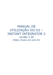 MANUAL DE UTILIZAÇÃO DO II2 – INSTANT INTEGRATOR 2
