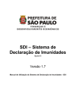Manual de Utilização do Sistema de Declaração de Imunidades