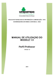 MANUAL DE UTILIZAÇÃO DO MOODLE 1.9 Perfil Professor