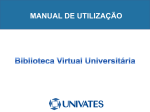 MANUAL DE UTILIZAÇÃO