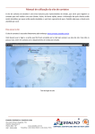 Manual de utilização do site de contatos