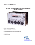 manual do produto sistema retificador modelo sr100a-48v/03