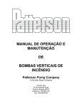 MANUAL DE OPERAÇÃO E MANUTENÇÃO DE BOMBAS