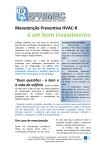 Manutenção Preventiva HVAC-R é um bom investimento