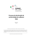 Processo de declaração de conformidade de software PEM