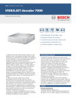 Data Sheet (VIDEOJET decoder 7000)