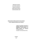 simulador de regulador de velocidade para turbinas