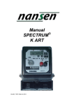Manual SPECTRUM ® K ART