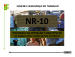 NR 10 SEGURANÇA NA OPERAÇÃO E MANUTENÇÃO